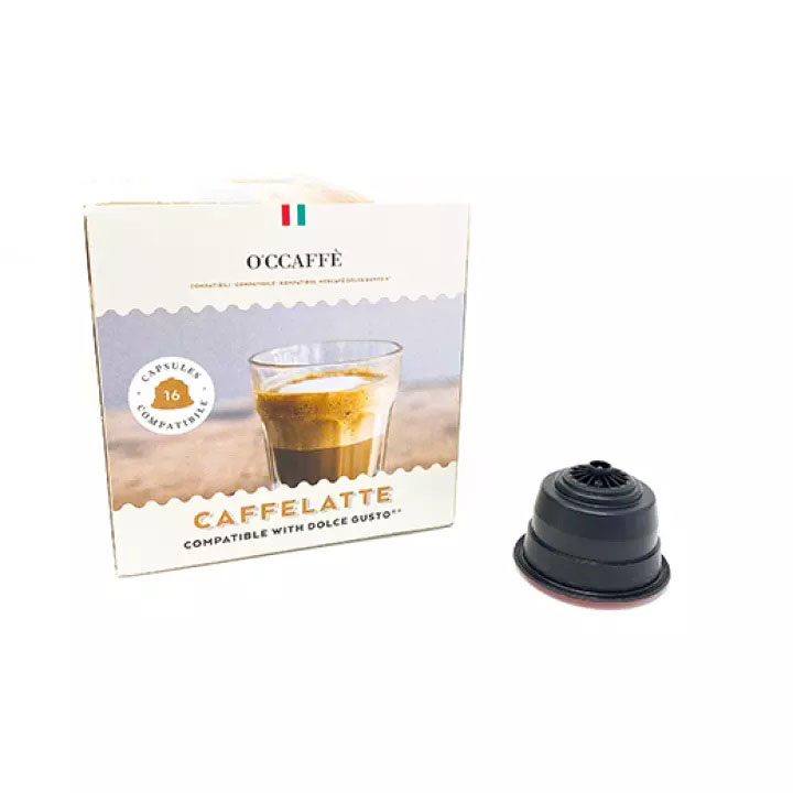 _0000_Occaffe Dolce Gusto Caffelatte Capsules 16's, Italy OCDGCAF1569