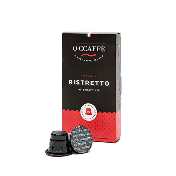 _0003_Occaffe Ristretto Nespresso Compatible Capsules 10's, Italy OCRISTR1156