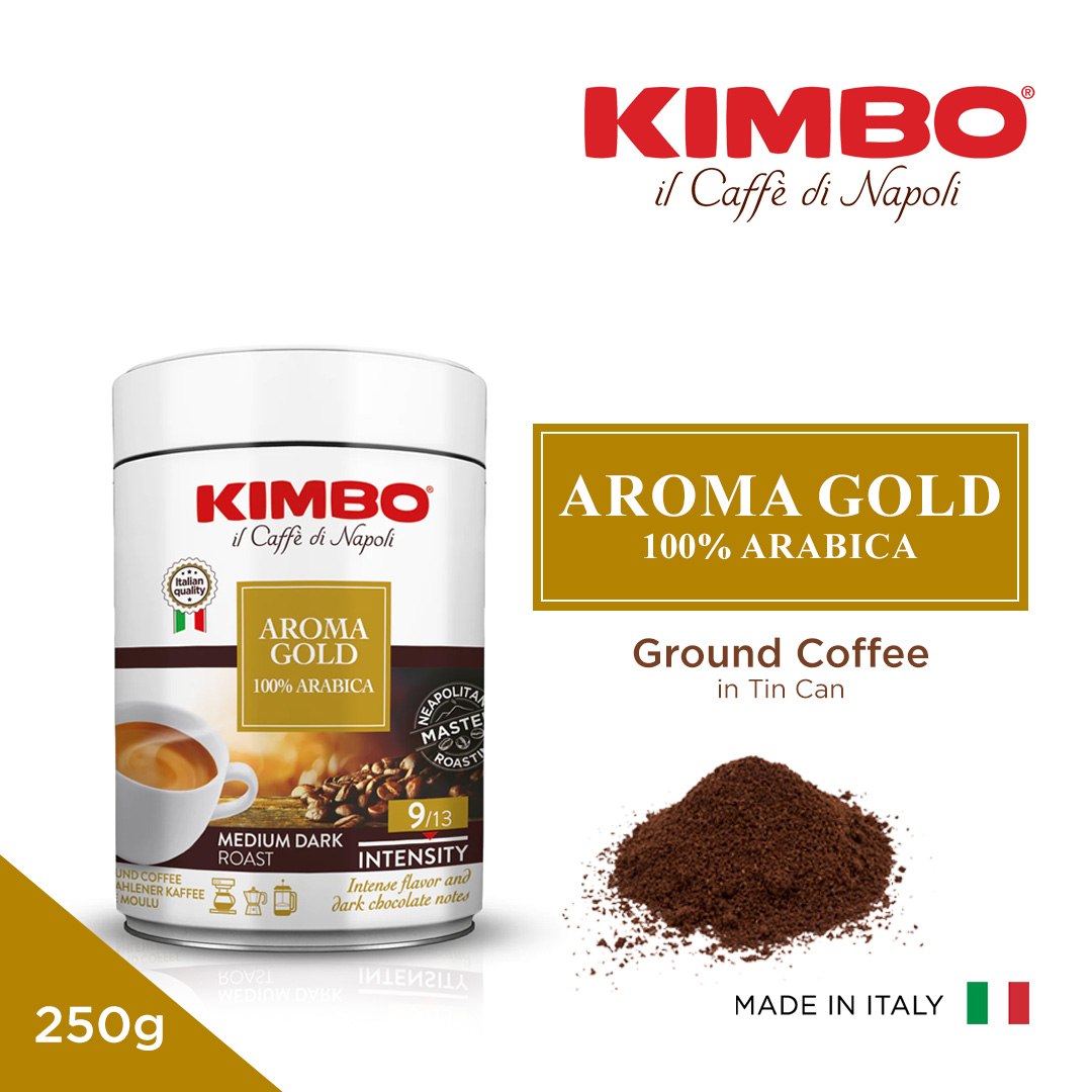 Kimbo Espresso Aroma Gold 250g Tin 1